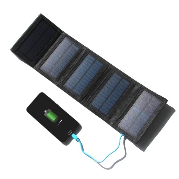 Mini Panel Solar Portatil Plegable Usb 6v 7w Carga Celular