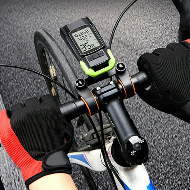 Luz Bicicleta Frontal Alarma Recargable Pantalla Velocimetro