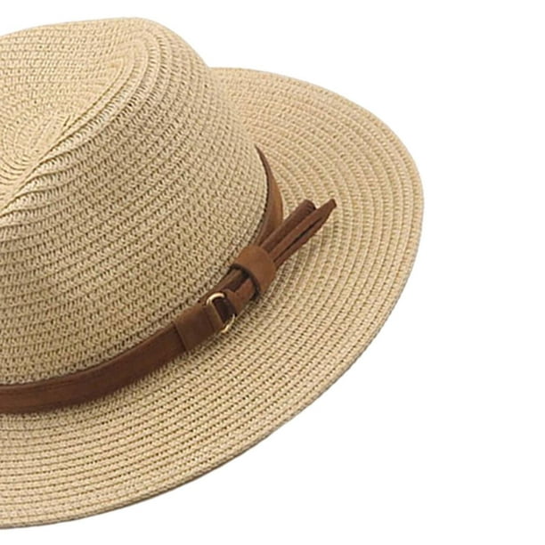 Sombreros de paja para hombres y sombreros para el sol de Panamá,  protección para pya, para niña visera para el sol, sombrero , Khaki 2 Colco  Sombrero Ala Ancha Paja