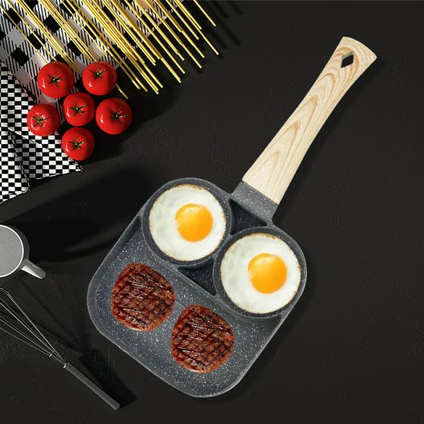  IAXSEE Sartén antiadherente para panqueques de 4 tazas de  utensilios de cocina para panqueques, sartén de tortilla de aleación de  aluminio : Hogar y Cocina