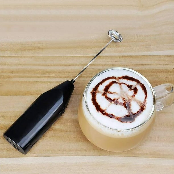 Mini batidora eléctrica de acero inoxidable para café, leche y té, batidor  de huevos y crema, Moda de Mujer