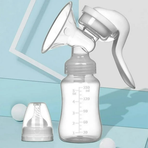 Extractor de leche manual portátil con 10 almohadillas de lactancia,  recolector de leche de silicona para leche materna, ajuste manos libres,  conchas