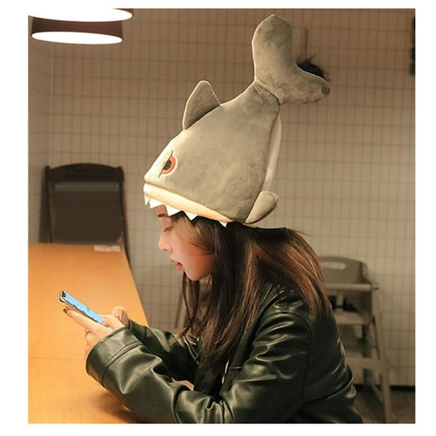 Novedad Sombrero disfraz de tiburón, de role accesorios para fotografía de disfraces para Navidad Yotijar Disfraz de sombrero de tiburón | Walmart en línea