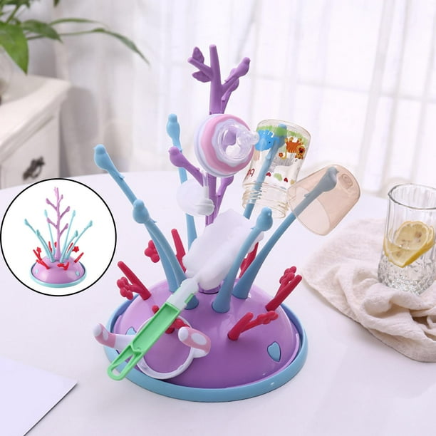 Escurridor De Secar Los Biberones Giratorio Para Bebe - Baby Bottle Drying  Rack