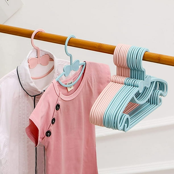 Perchas antideslizantes para ropa de bebé recién nacido, percha ajustable  de 11 a 14 pulgadas para niños, para niñas, niños pequeños, paquete de 20