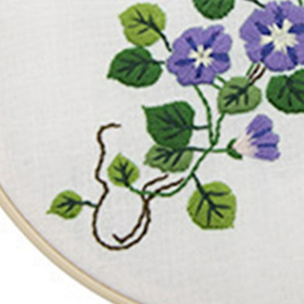 Comprar Aros patrón de flores punto de cruz tela hilos herramientas Kit de  bordado Kits de punto de aguja de costura