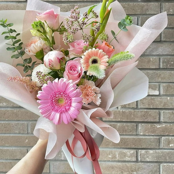 Papel de regalo floral para ramos de flores Papel coreano impermeable para  flores Embalaje de regalo (Color 13)