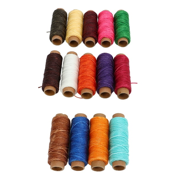 Jmuiiu Hilo de cuero de 10 colores - Cordón de hilo encerado, hilo de  cuero, hilo encerado para pulseras, fabricación de joyas, encuadernación