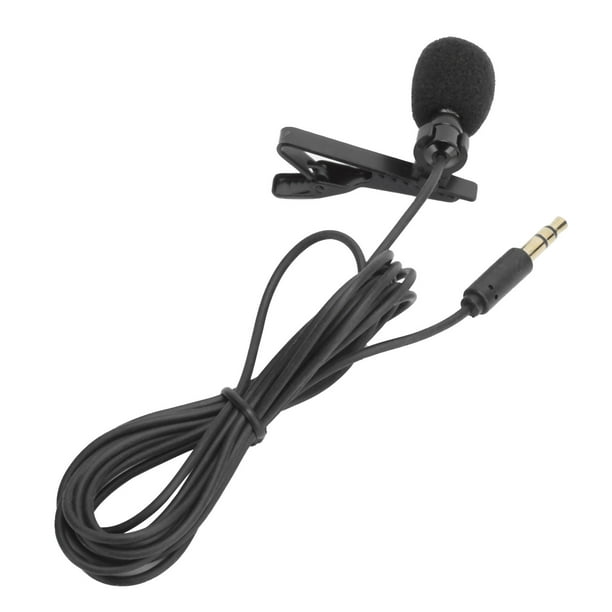 Micrófono de Solapa Omnidireccional Lavalier de 3,5mm - Mini micrófono