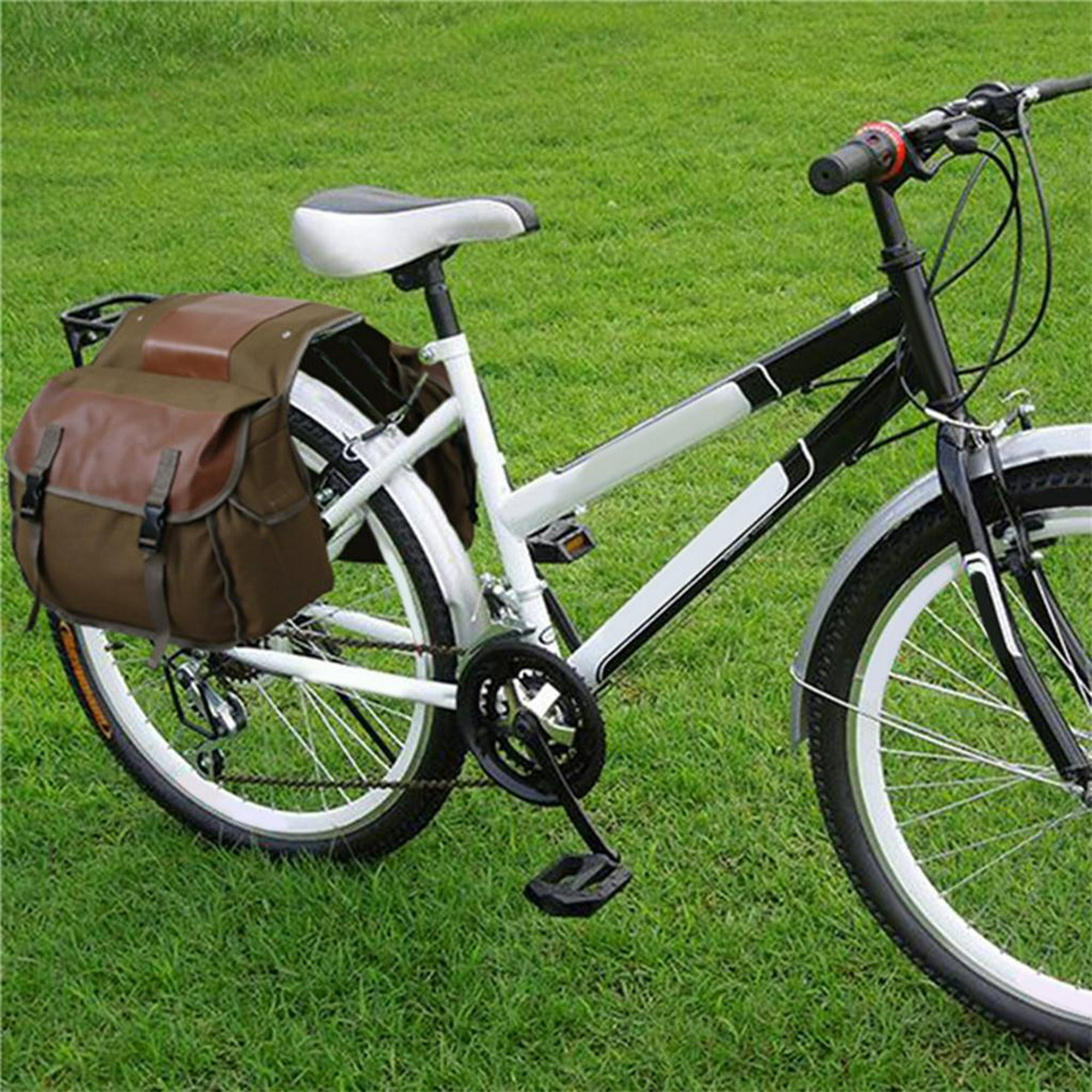 Bolsa de bicicleta alforjas de bicicleta, bolsa de cola de bicicleta de  viaje impermeable bolsa de bicicleta doble alforja trasera, bolsa de sillín  de