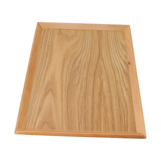 bandeja rectangular madera blanco 42x14x3cm