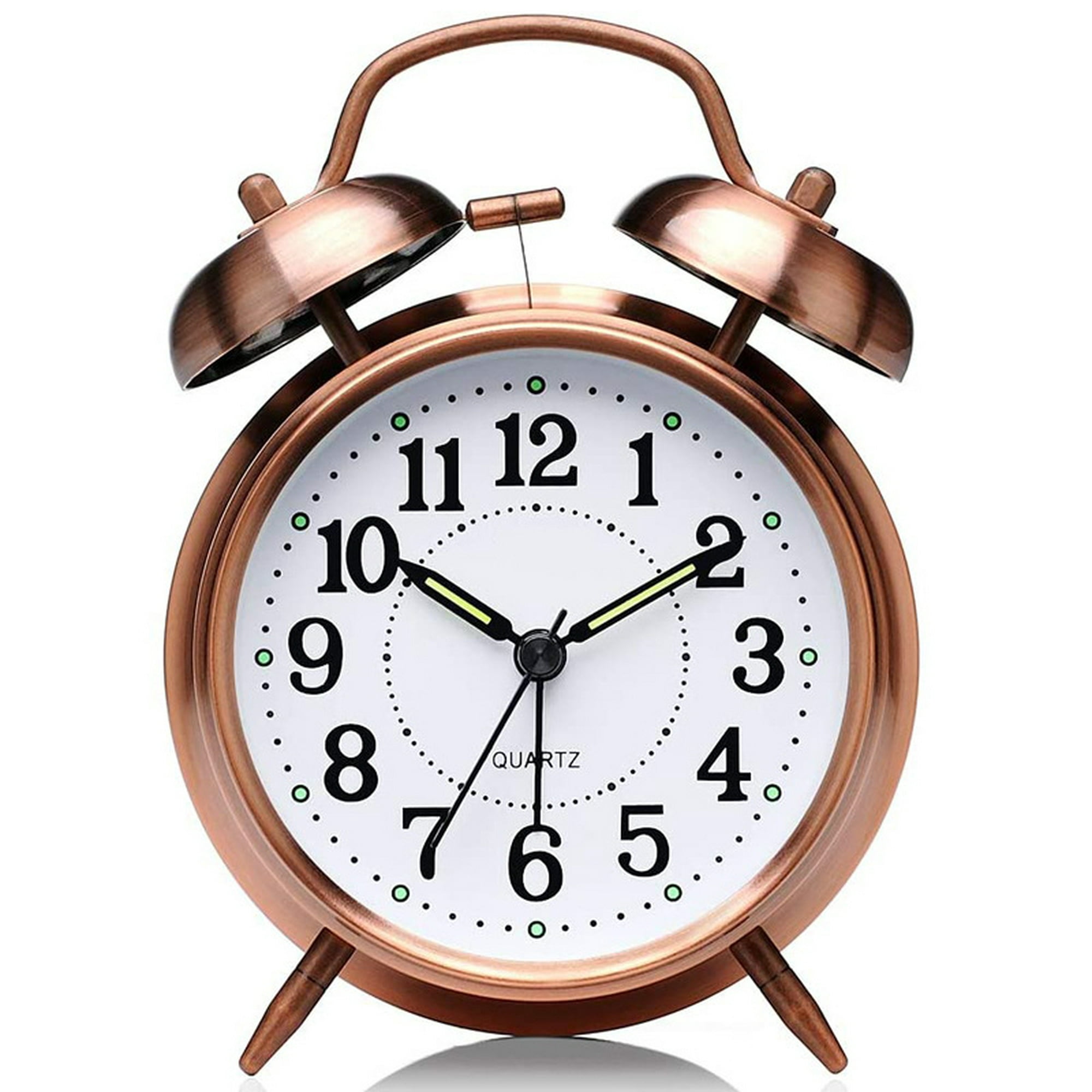 Reloj Silencioso Despertador De Mesa Alarma Vintage 2859