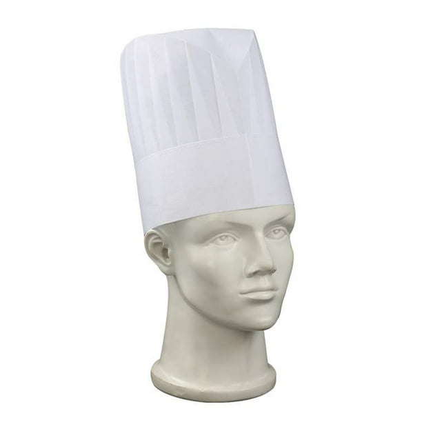 Gorro de cocinero grande para hombre, diseño de muñeco con forma de cabeza  de panadero sobre mesa · Creative Fabrica
