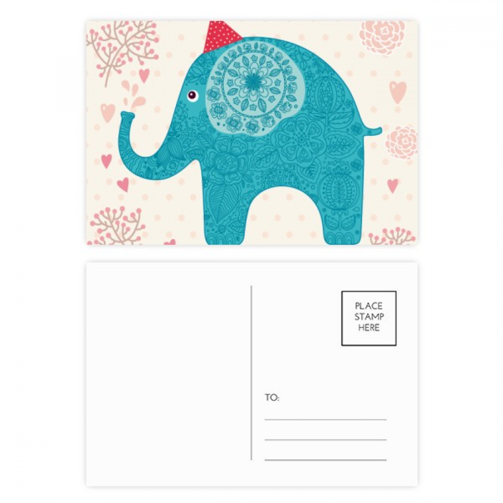 Red Hat Elefante Azul Bandera Colorida Set Cumplea os Gracias Tarjeta red-hat-elefante-azul-bandera-colorida-set-cumplea-os-gracias-tarjeta