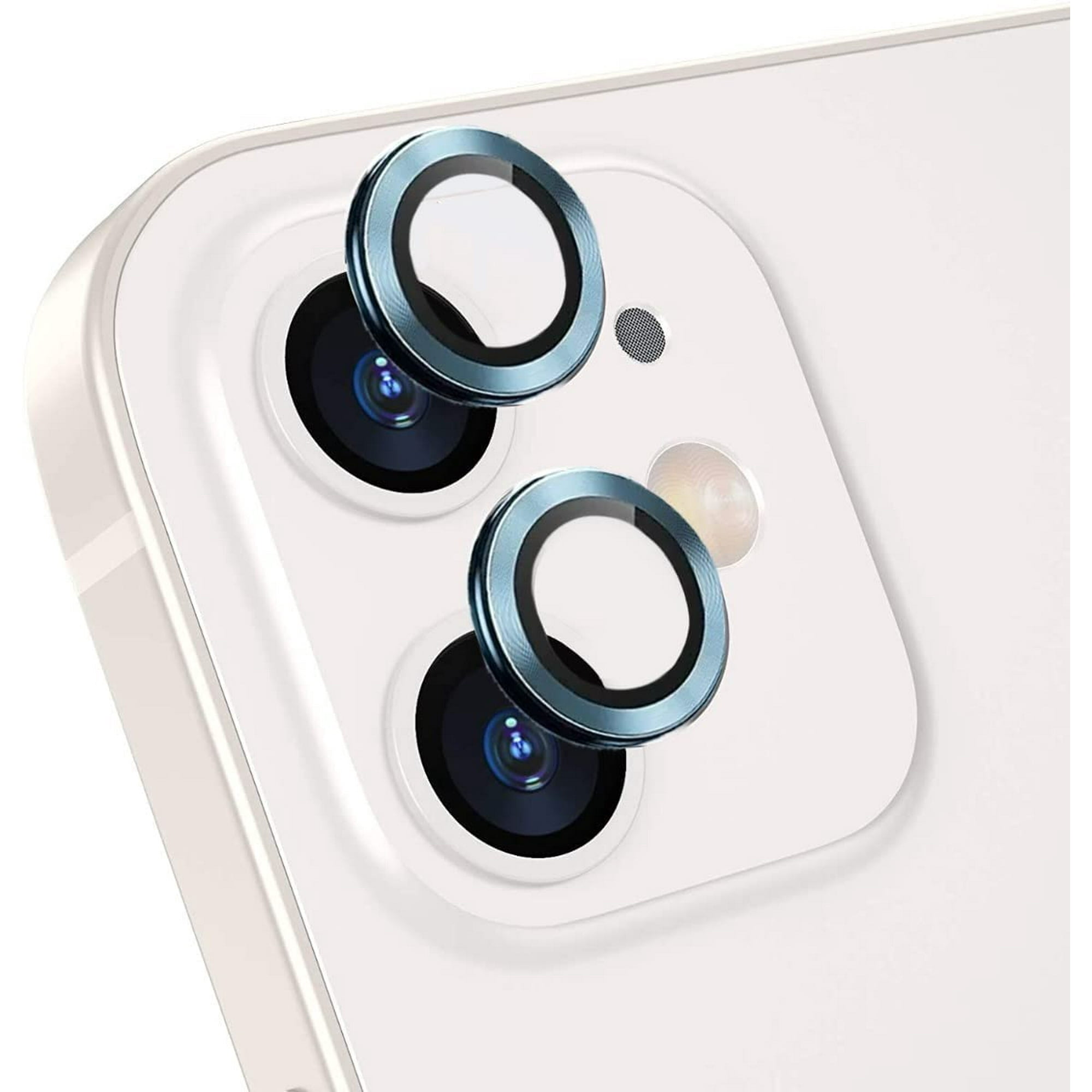  Protector de lente de cámara para iPhone 11, [2 unidades]  Cobertura completa antiarañazos en la parte trasera de la lente de la cámara  trasera, protector compatible con iPhone 11, color rojo 