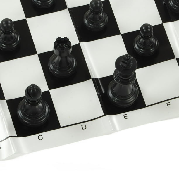  Pesada Club juego de ajedrez y la tabla de plástico con negro y  marfil piezas – Verde