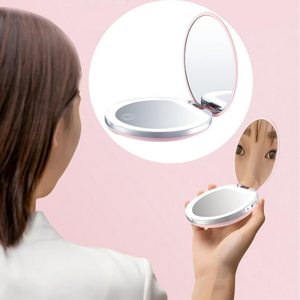  SOGT Uso amplio flexible de la ventosa del espejo de aumento  del cuello de cisne del espejo para el viaje : Belleza y Cuidado Personal
