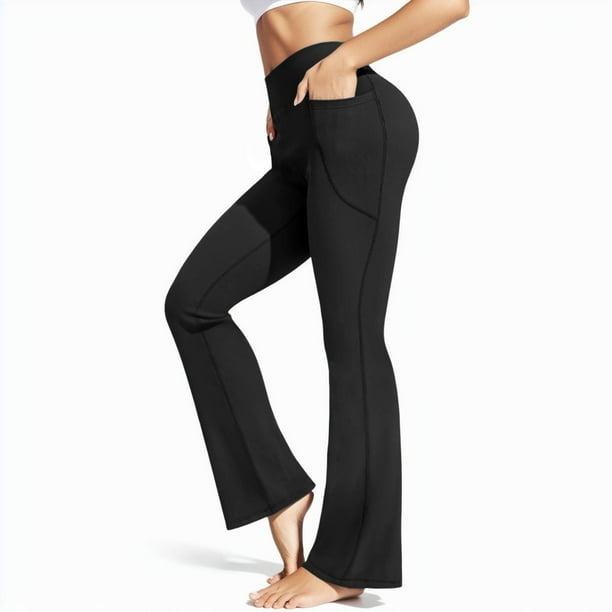 Pantalones Yoga Mujer Bolsillos Pantalones Yoga Cintura Alta