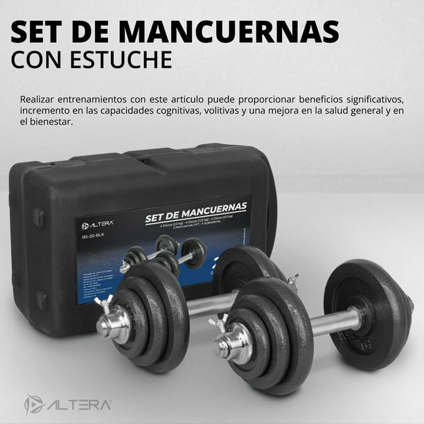 SET DE MANCUERNAS 20 KG - Evolution Fitness