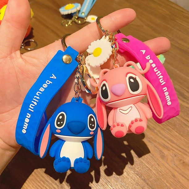 Llavero colgante de mochila de dibujos animados Kawaii * Stitch, accesorios  de viaje lindos para niñas