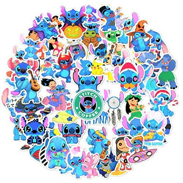 Stickers Stitch Disney 50 Calcomanías Pegatinas Impermeables