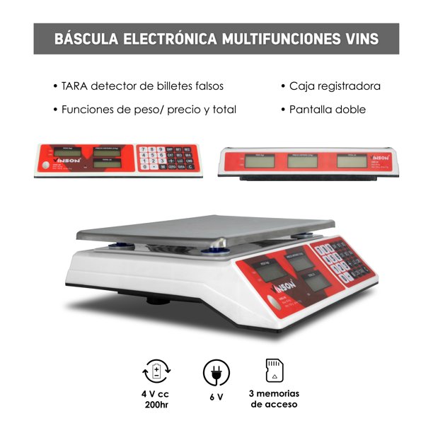 Bascula Electronica multifunciones 40 KG