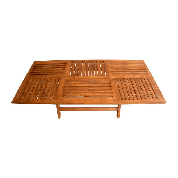 Mesa plegable 180 rectangular imitación madera color café