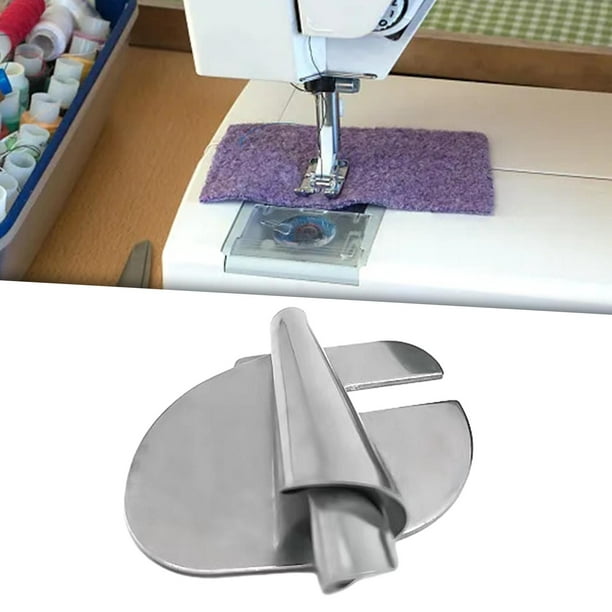 Prensatelas plegable para dobladillo de acero inoxidable, prensatelas para  dobladillo enrollado para toalla, máquina de coser Regular para el hogar  3mm Sunnimix Carpeta de máquina de coser