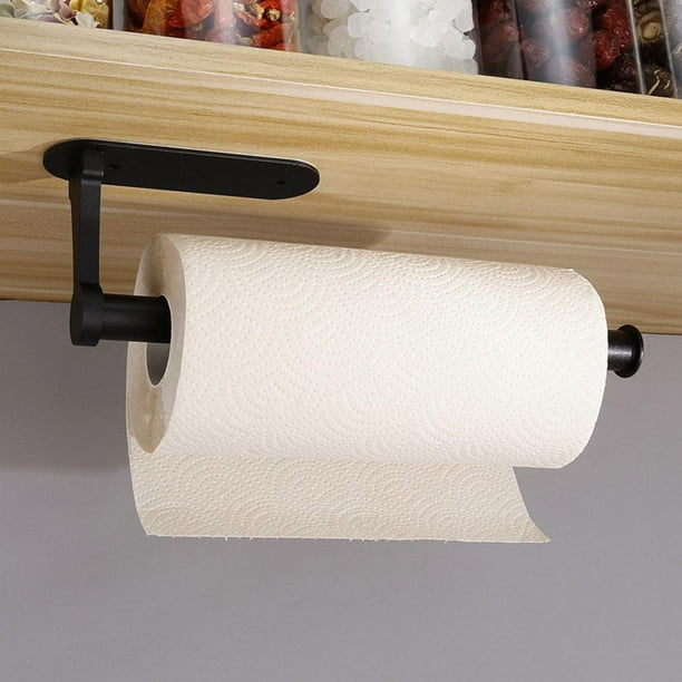 Elksdut Soporte para toallas de papel para montaje en pared, dispensador de  papel higiénico 4 en 1, almacenamiento de cocina multifuncional