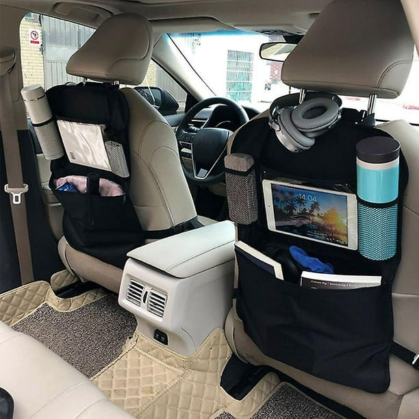 Organizador de asiento trasero de coche de tela Oxford 600d, almacenamiento  de asiento delantero, bolsa de bolsillo para niños, alfombrilla de viaje  para coche YONGSHENG 8390615240222