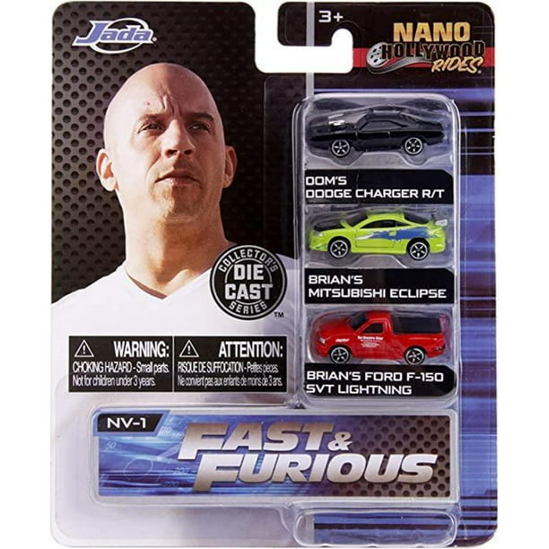 Paquete de 3 Vehiculos Nano Hollywood Rides - Fast and the Furious Jada  Toys Jada Toys Paquete de 3 Vehiculos Nano Hollywood Rides - Fast and the