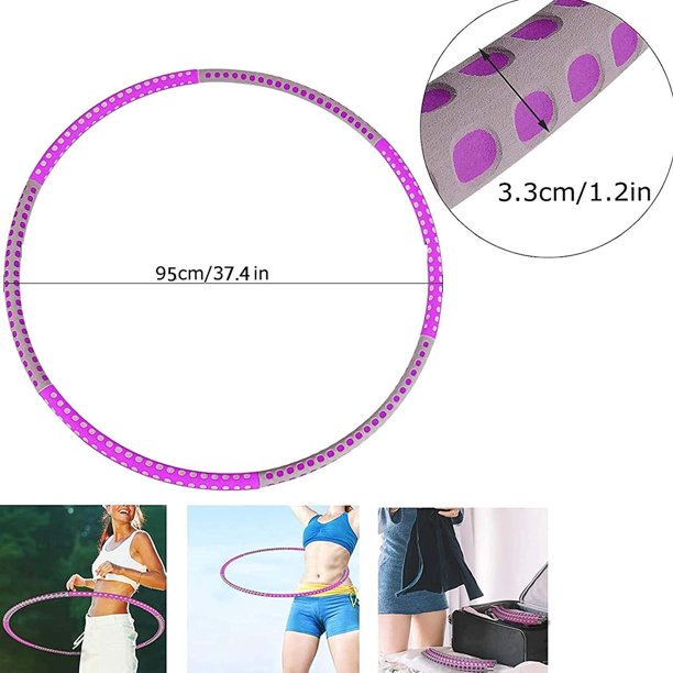 Hula hoop para adultos, hula hoop fitness hoop de acero inoxidable