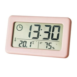 Comprar Reloj de mesa Digital LCD, despertador silencioso para estudiantes,  Reloj de escritorio de decoración para el hogar con pantalla de calendario  de temperatura y humedad