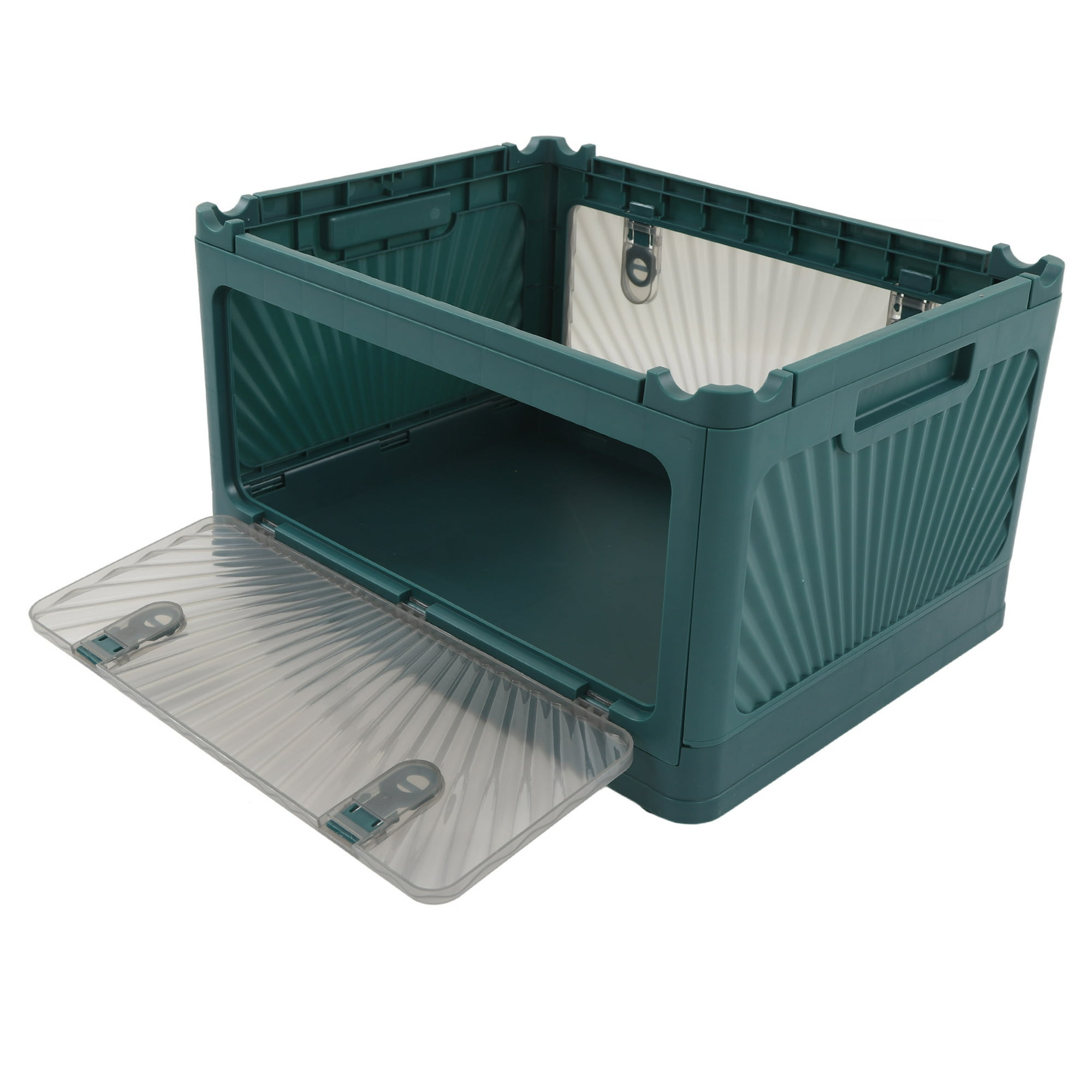 Contenedor de almacenamiento apilable, Carrito de 3 niveles con  ventilación: Almacenamiento móvil versátil