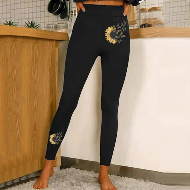Gibobby Pantalon yoga mujer Pantalones de cintura alta estampados para mujer  Medias Compresión Yoga Gibobby