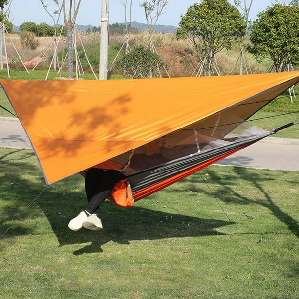 Lona para hamaca de camping 210D con revestimiento de plata para protección  solar, tela Oxford, toldo de playa, impermeable, lona de camping