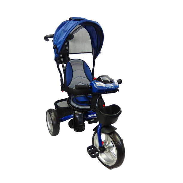 Triciclo 3 en 1 Angelin Baby Llanta de Aire Azul