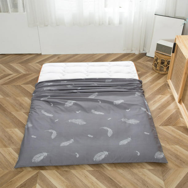  n/a Funda de colchón acolchada estampada con cremallera de  cobertura completa de seis lados Tatami funda de colchón (color : A,  tamaño: 78.7x78.7x9.8 in) : Hogar y Cocina