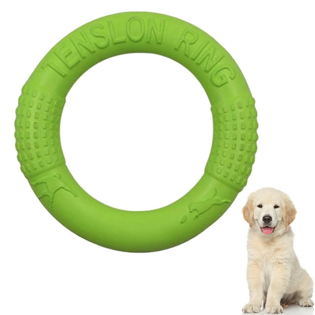  Frisbee para perro de 8.5 in para uso en interiores y  exteriores, juguete flotante [disco volador para perro juguete flotante –  flota en agua y seguro en los dientes] juguetes para