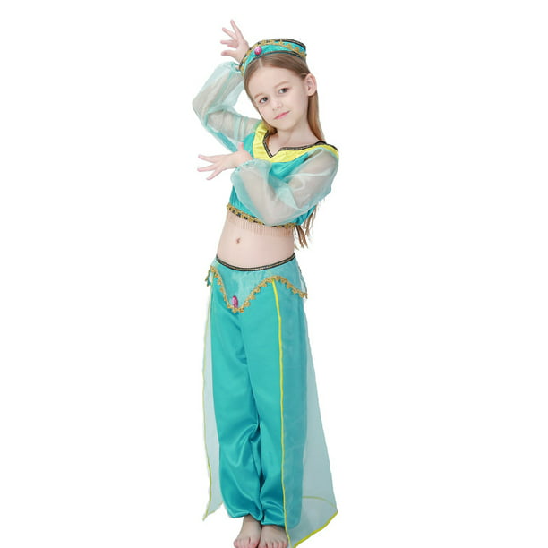 de rendimiento para niñas árabes verdes de Halloween Ropa de danza vientre para niños Ropa JAMW Sencillez | Walmart en línea