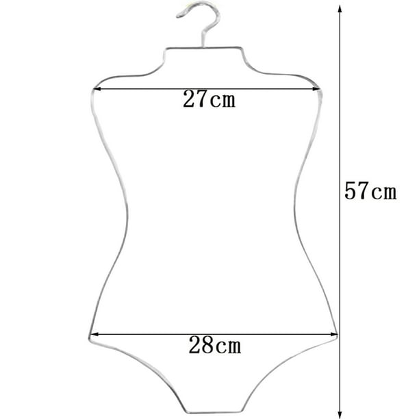 Colgador de bikini con forma de cuerpo de alambre, perchas de metal para  lencería de baño, colgador de traje de baño, colgador de bikini para ropa y