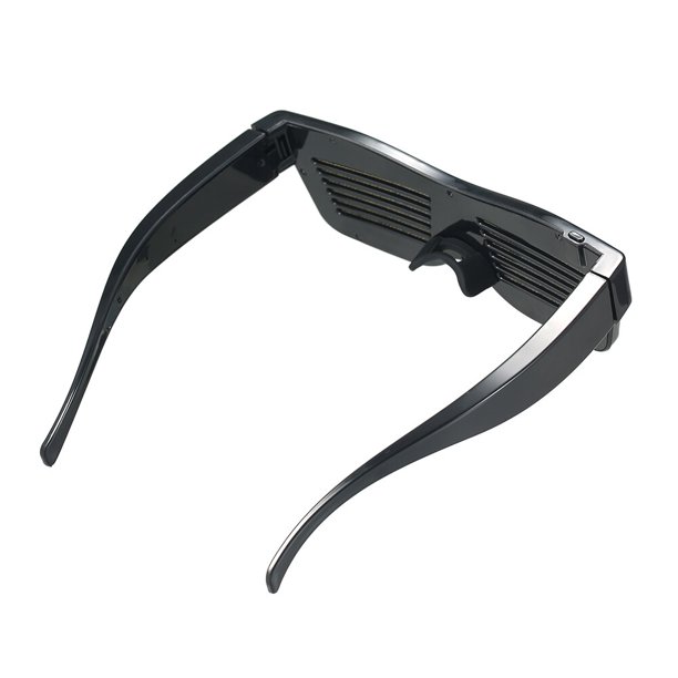 Gafas LED brillantes dinámicas, accesorio de fiesta, recargable por USB,  con luz LED intermitente