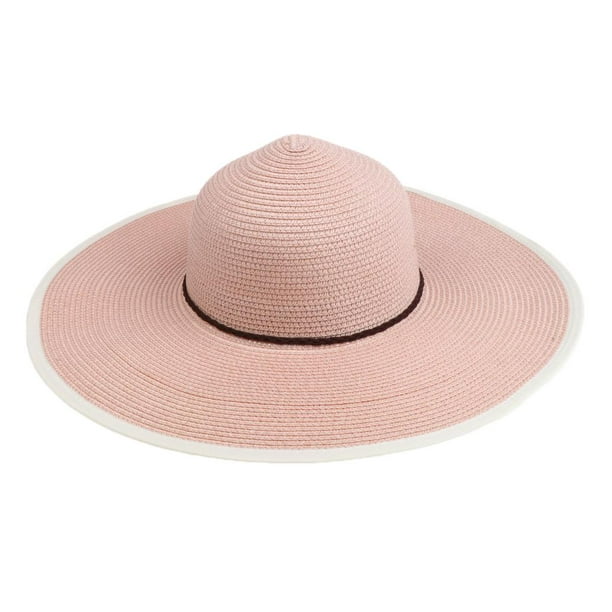 Gorra de playa plegable, sombrero de sol flexible para mujer, sombrero  enrollable de grande de verano Rosado Salvador Sombrero de paja de mujer