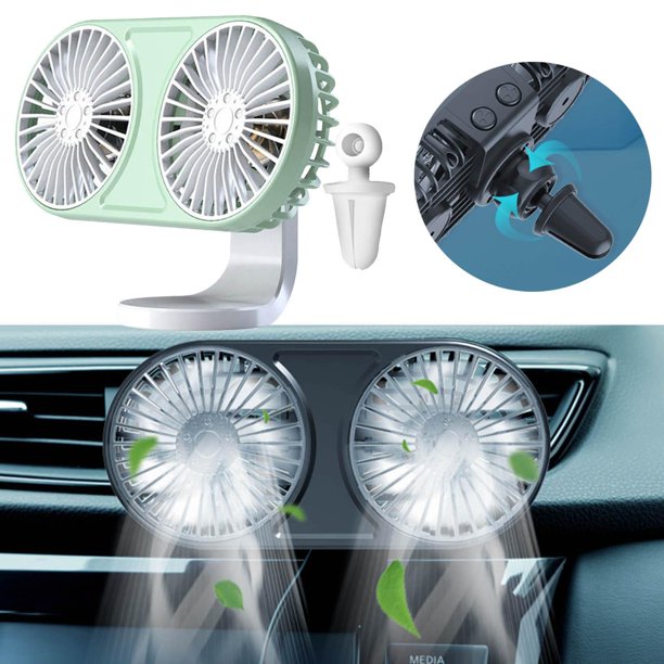 Ventilador portátil de 8 pulgadas para coche ventilador de 12V para Ehuebsd  coche motocicleta barco accesorios de refrigeración de viento fuerte