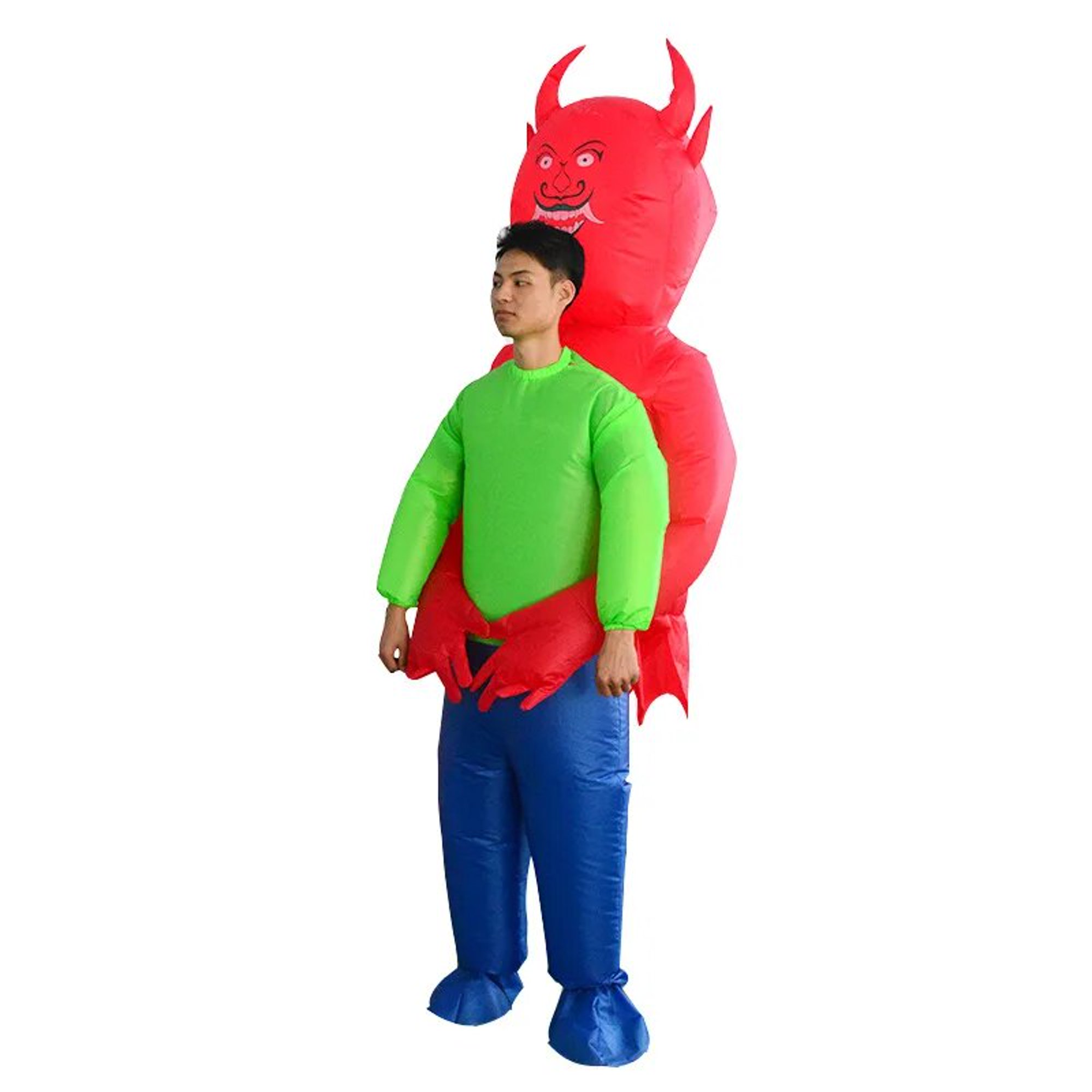 Disfraz inflable de Et Alien para Halloween para adultos, hombres, mujeres  y niños con ventilador a batería