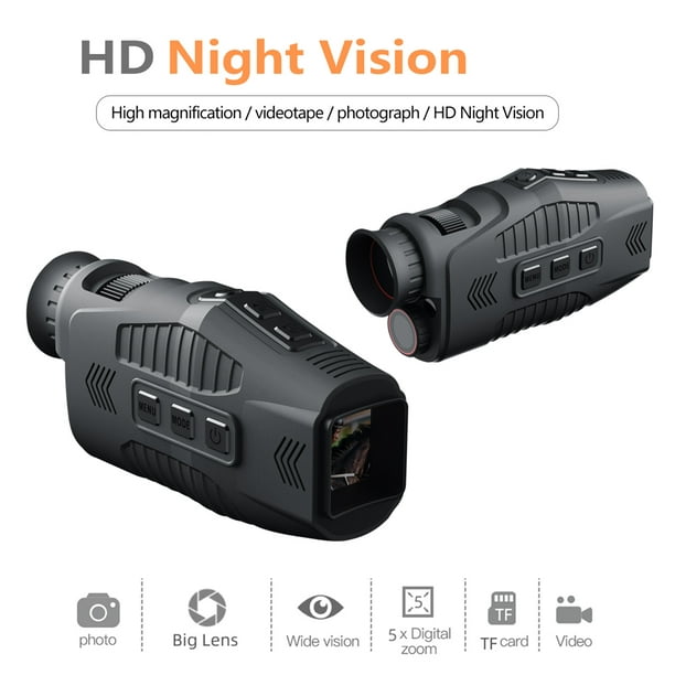 Visor nocturno Dispositivo de visión nocturna infrarroja binocular portátil  1080P Uso diurno y noctu Tomshoo Visor nocturno