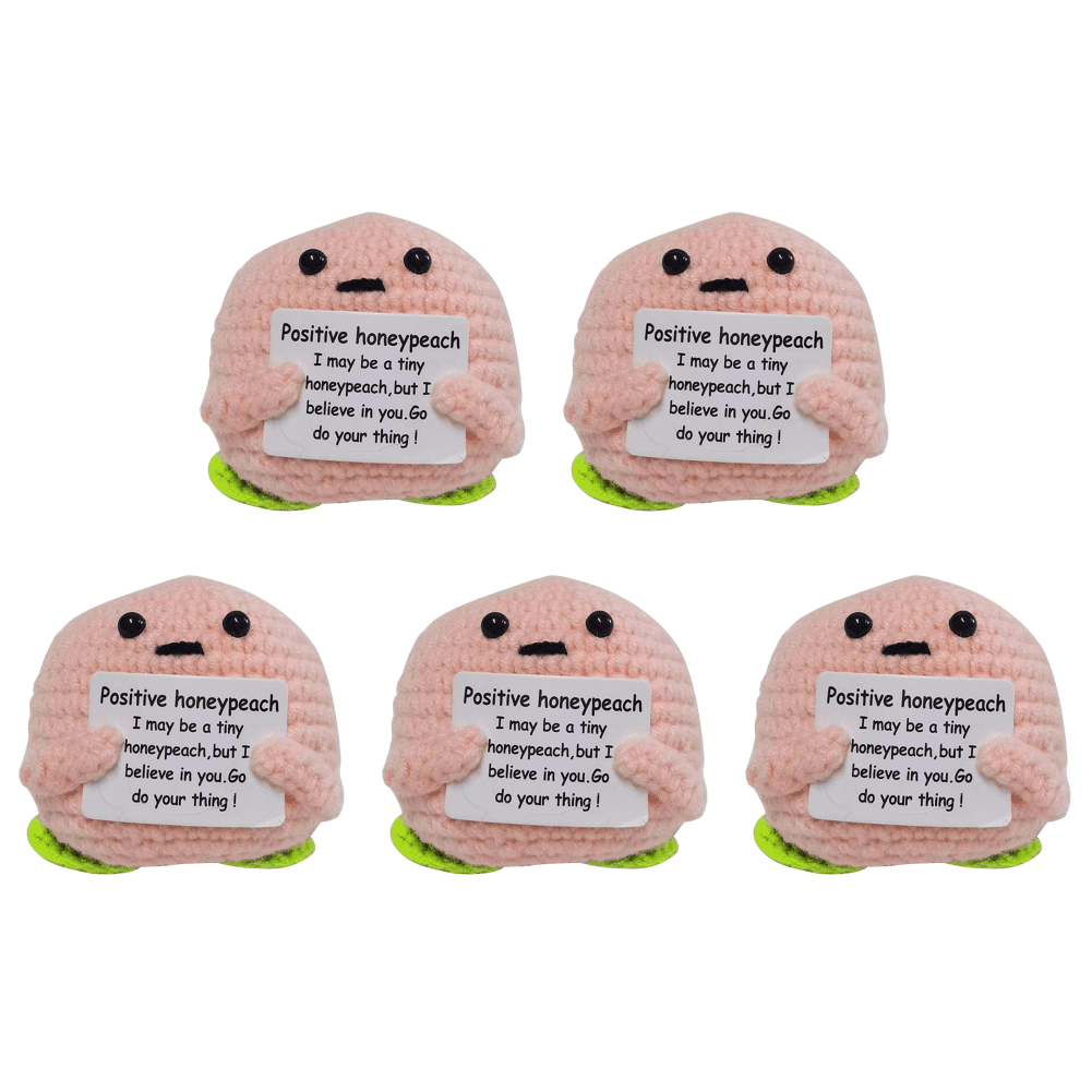 Mini Carpincho De Ganchillo Positivo - Juguete De Punto Con Tarjeta Motivacional, 10.6x5.7 Cm, Regalo Emotivo