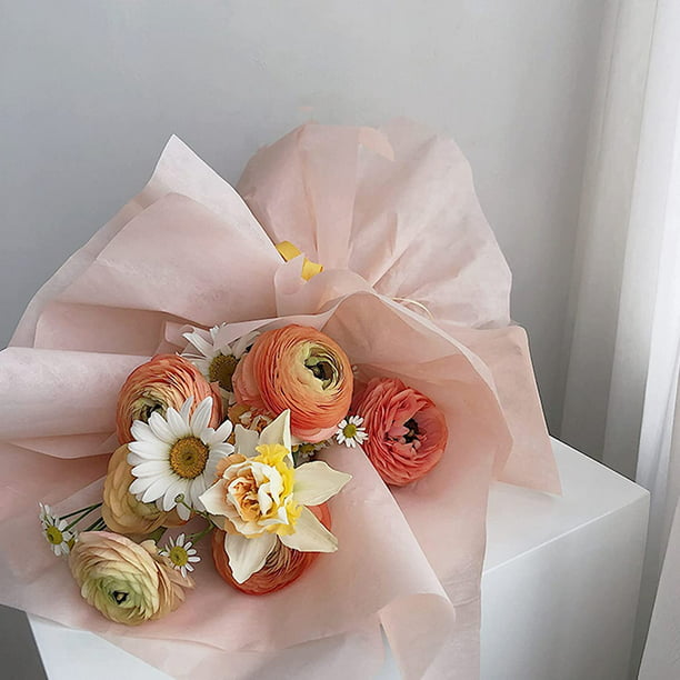  Papel de regalo para ramo de flores, 15 hojas de papel de  regalo floral para ramos de flores, papel de ramo impermeable, papel  coreano, papel de regalo para ramos de flores