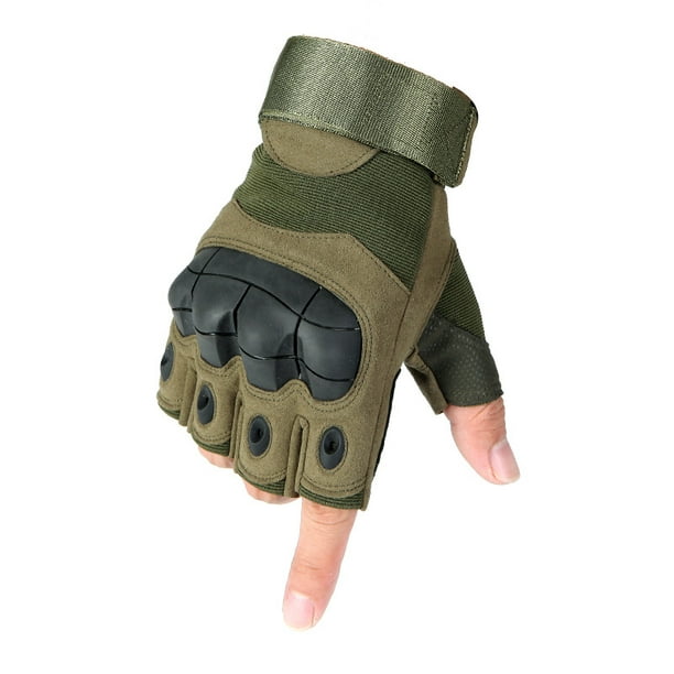 Comprar Guantes tácticos de medio dedo para hombre, guantes militares de  combate del ejército SWAT de EE. UU., RU, antideslizantes, para exteriores,  Airsoft, disparar, ciclismo, guantes sin dedos
