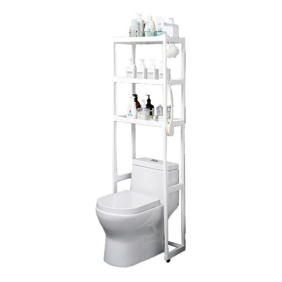 Mueble organizador blanco para baño con 3 repisas, Foset, Accesorios Para  Baño, 47907